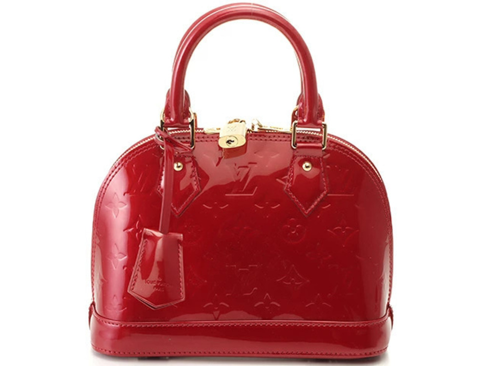 LOUIS VUITTON Alma bag Vernis Pomme d Amour